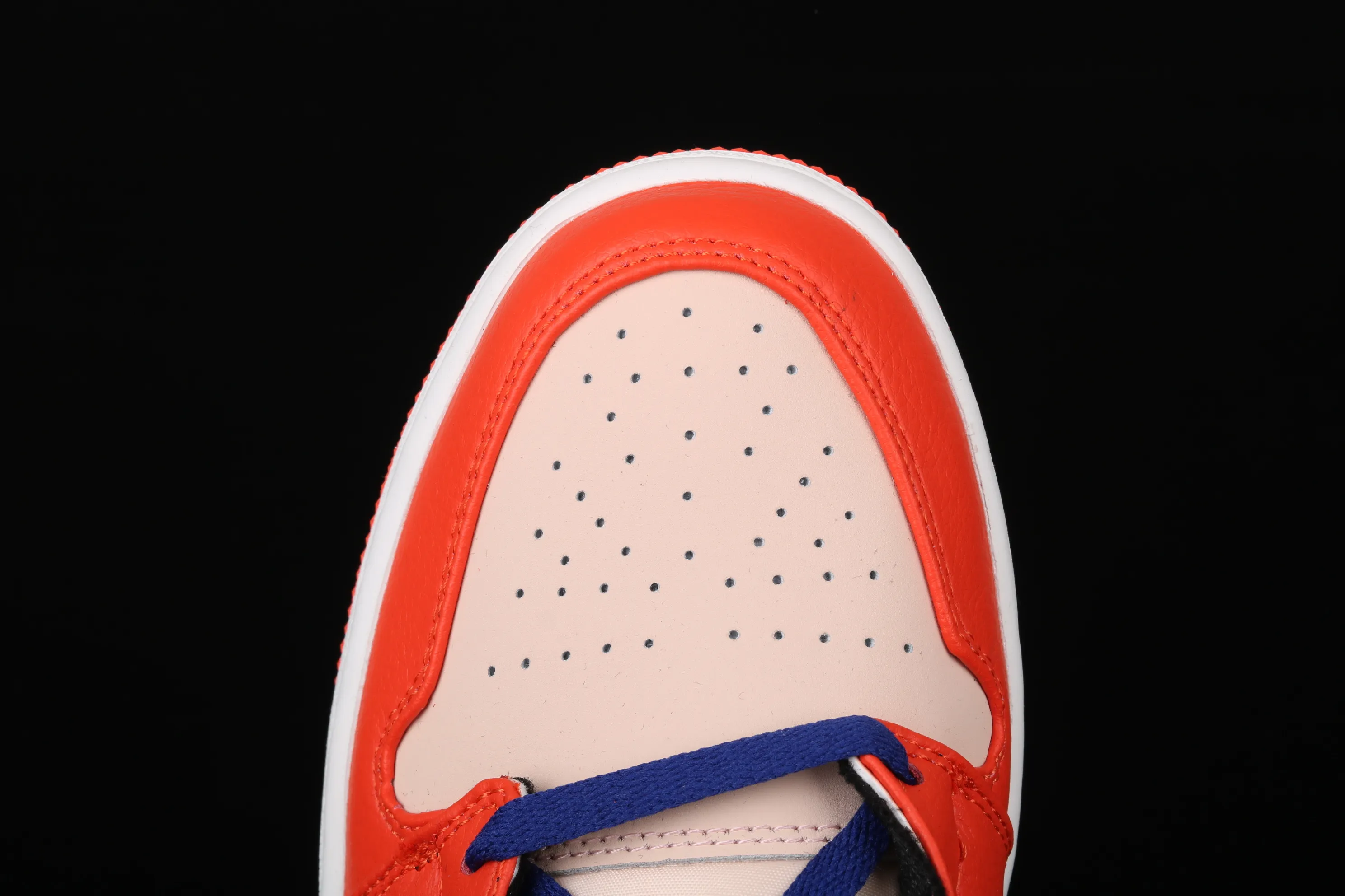 All Categories Air Jordan Jordan Series Basketball Shoes Air Jordan 1 Mid Air Jordan 1 Mid GS Blue Orange Buckle China Full First Layer Authentic Standard 852542-800
